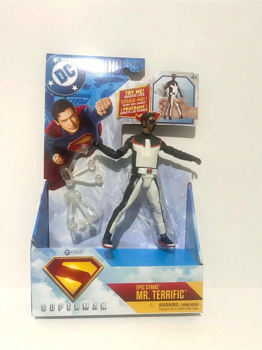 DC Superman Action Figure 2025 Epic Strike Figure Lot Superman & Mr Terrific 6”